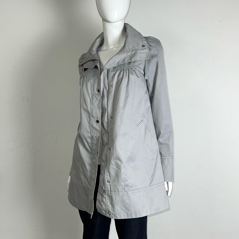 H&M Light Grey Peacoat, Size 4 (GUC)
